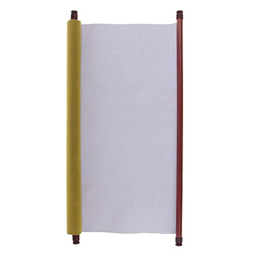 2 Rolls Reusable Large 59 x 20 inches Magic Cloth Water Writing Cloth Chinese Calligraphy Scrolls Paper Blank for Sketching and Tracing