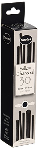 PH Coate Artist Willow Charcoal Assorted Length, 30 Sticks, Black - style: 30 Piece Assorted