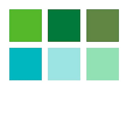 STAEDTLER Pigment Arts Brush Pen, Brush Green & Turquise, Pack of 6 Pens, 371 C6-3 - color: Green and Turquoise