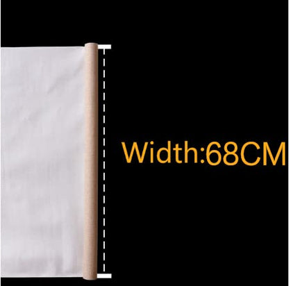 Cotton Canvas Roll, Linen Blend Primed Canvas Roll for Acrylic Oil Painting 1M Length Widths 28-88cm(Width 68cm 1M Length) - color: Width 68cm 1M length