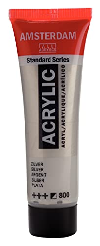 Amsterdam Standard Series Acrylic Tube 20ml Silver 800 (17048000) - color: Silver, size: 1 Count (Pack of 1)