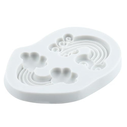 Rainbow Silicone Mold Rainbow Polymer Clay Molds for DIY Crafts Epoxy Resin Casting Air Dry Polymer Clay Plaster Jewelry Making - color: Style A
