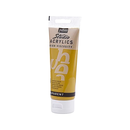 PEBEO - Acrylic Fine Studio Acrylics - Venice Yellow - Venice Yellow 100ml/3.38oz, 100 ml Tubes (831-035) - color: Venice Yellow