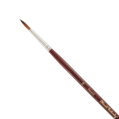 Creative Mark Mimik Kolinsky Watercolor Brush - # 10 Round - Long Handle Synthetic Paint Brush - Handmade in Germany - Synthetic Sable Paint Brushes for Professional Artists - Animal-Friendly - size: 10