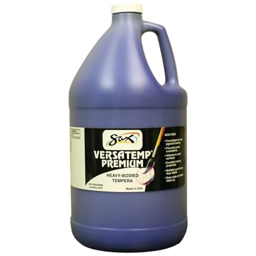 Sax Versatemp Premium Heavy-Bodied Tempera Paint, Primary Blue, 1 Gallon