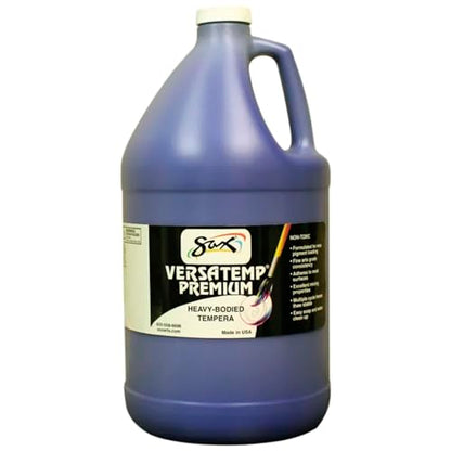 Sax Versatemp Premium Heavy-Bodied Tempera Paint, Primary Blue, 1 Gallon