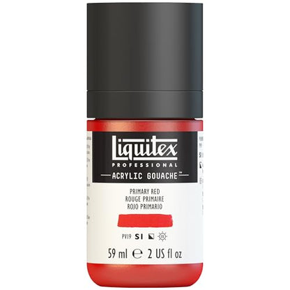 Liquitex Professional Acrylic Gouache, 2-oz (59ml) Bottle, Primary Red - color: Primary Red