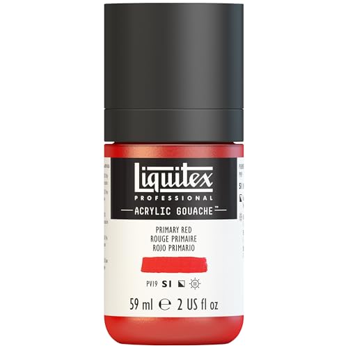 Liquitex Professional Acrylic Gouache, 2-oz (59ml) Bottle, Primary Red - color: Primary Red