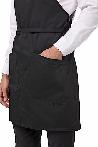 Chef Works Men's Largo Bib Apron - color: Black