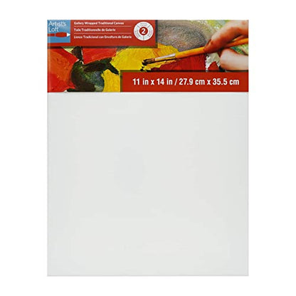 Artist's Loft Level 2 Gallery Wrapped Traditional Canvas, 12 Pack - size: 11 x 14