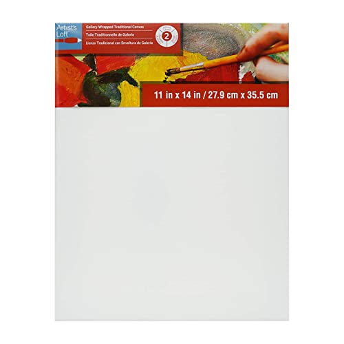 Artist's Loft Level 2 Gallery Wrapped Traditional Canvas, 12 Pack - size: 11 x 14