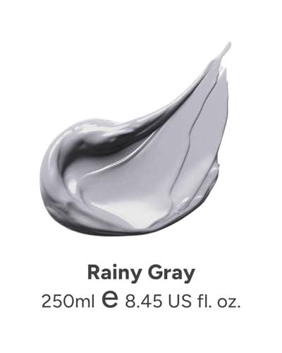 JusArt Gray Acrylic Paint,Rainy Gray Paint Tubes（250ml /8.45 oz Non-Toxic & Rich Pigment Art Craft Paints for Canvas Painting, Wood, Fabric, Stone, Ceramics, Art Supplies for Artists, Adults - color: Grey