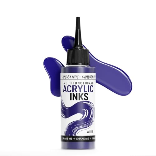 KAMENSKAYA Acrylic Inks for Artists - Purple Acrylic Ink, 3.38 Fl Oz (100 ml) - color: Purple