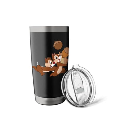 Disney Chip 'n Dale Chipmunks Acorn Run Stainless Steel Insulated Tumbler - color: Black