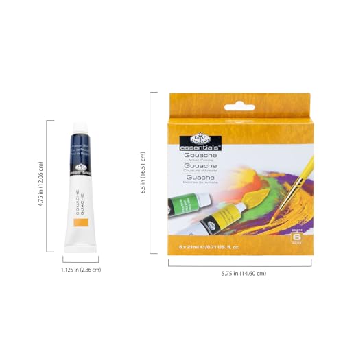 Royal & Langnickel Gouache Color Artist Tube Paint, 21ml, 24-Pack - size: 0.71 fl oz (Pack of 24)