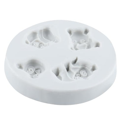Panda Polymer Clay Mold Animal Panda Silicone Molds for DIY Crafts Epoxy Resin Casting Air Dry Polymer Clay Plaster Jewelry Making - color: Style E