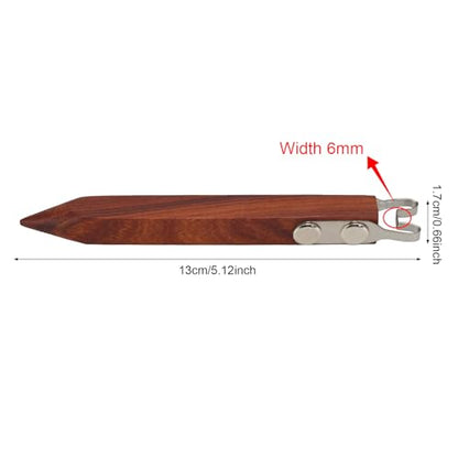 Pottery Trimming Tool for Clay & Ceramics Bottom Foot, Clay Wheel Throwing Carving Scraper, Stainless Steel Shapers with Red Sandalwood Handle – Ideal for Bowl, Cup & Vase Base Trimming (6mm Width) - color: 6mm Width