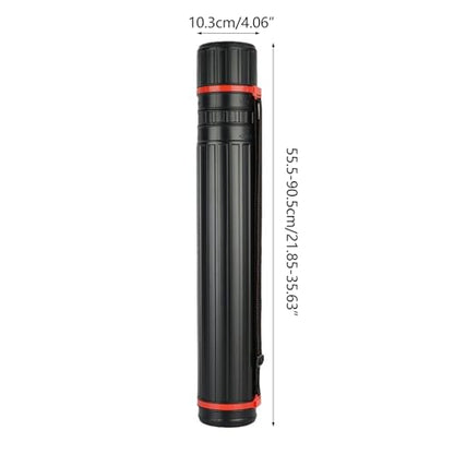Telescoping Art Transport Tube for Document Art Drawing Artwork, Telescoping Painting Traveling Tube Storage Holder Painting Travel
