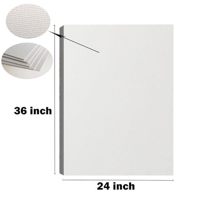 15 Sheets Large Watercolor Paper 140LB/300GSM Cotton Drawing Paper 24 x 36”, Texture Blank Painting Paper for Student Artists School Studio Craft DIY