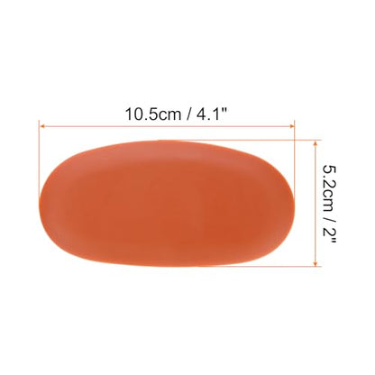 HARFINGTON 2pcs Pottery Ribs 10.5cm x 5.2cm Soft Silicone Rubber Clay Ceramic Sculpting Tools for Finishing Shaping and Smoothing Removing Finger Marks