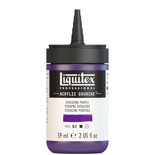 Liquitex Professional Acrylic Gouache, 2-oz (59ml) Bottle, Dioxazine Purple - color: Dioxazine Purple