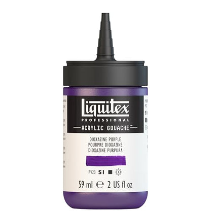 Liquitex Professional Acrylic Gouache, 2-oz (59ml) Bottle, Dioxazine Purple - color: Dioxazine Purple