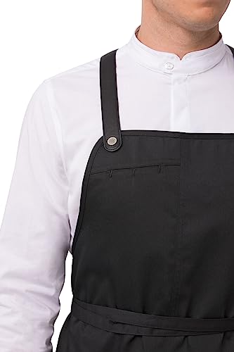 Chef Works Men's Largo Bib Apron - color: Black