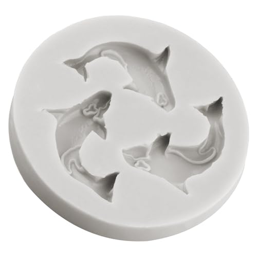 Ocean Animal Polymer Clay Mold Dolphin Killer Whale Silicone Molds for DIY Crafts Air Dry Plaster Polymer Clay Epoxy Resin Casting Jewelry Making - color: Style C