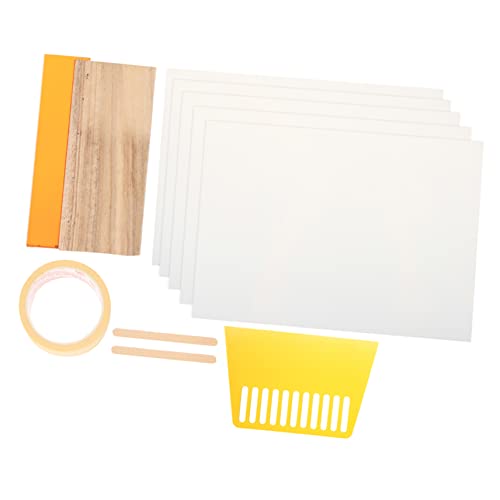 PLAFOPE 1set Silk Kit Ink Squeegee for Projects and Easy to Use for Textiles and Hand Printing
