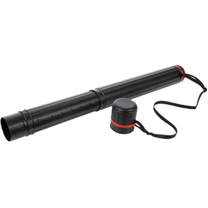 Hobby Lobby Expandable Art Storage Tube, 25-42 Inch, Black | With Shoulder Strap, For Artwork and Blueprints