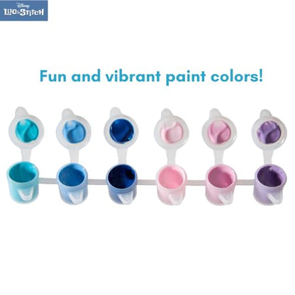 Innovative Designs Disney Lilo and Stitch Canvas Paint Set for Kids with 3 Canvases, Acrylic Paint, Paintbrush, & Stands - color: Stitch