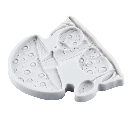 Mushroom Ladybug Polymer Clay Mold Mushroom Silicone Resin Molds for DIY Crafts Epoxy Resin Casting Air Dry Polymer Clay Plaster Jewelry Making - color: Style I