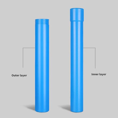 Telescoping Poster and Document Storage Tube, Extendable Carrying Case, Portable Art and Holder for Architect and Artist - color: Blue