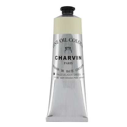 Charvin Extra Fine Oil Paint 150 mL Tube Celadon Green Pale – Professional Artist Oil Color, Archival Quality, Smooth Finish, Nature-Inspired Tone - color: Celadon Green Pale
