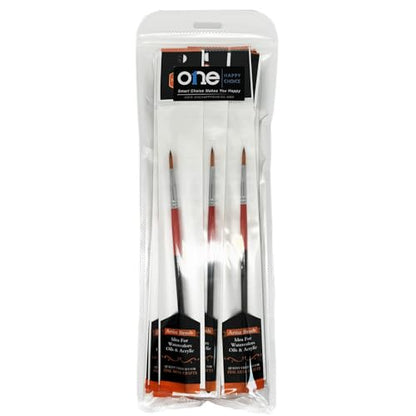 Size #2 Pointed Round Paint Brush, Pack of 20, Premium Quality Synthetic Hair for Acrylic Watercolor Oil Gouache Painting by Students, Professionals and Artists - size: Size #2 Pointed Round (20 PCS)
