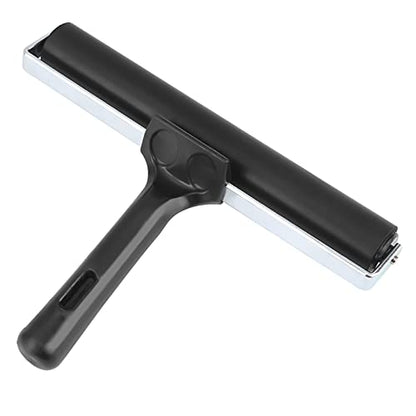 8 Inch Rubber Brayer Roller for Printmaking, Heavy Duty Ink Applicator with Non-Slip Handle