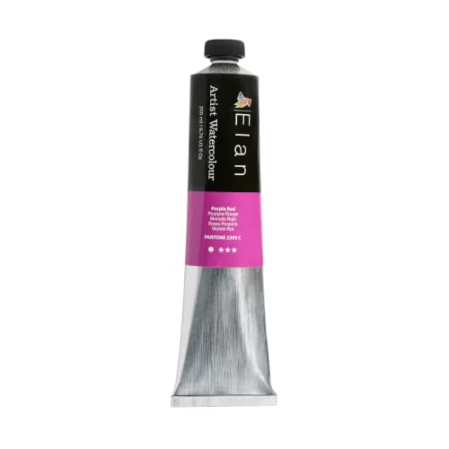Elan Purple Red Watercolor Paint Tube 6.76 fl oz, Bold Red-Violet Tone for Artists, Reddish Purple Watercolor Paint for Canvas - color: Purple Red