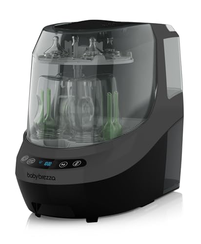 Baby Brezza Bottle Washer Pro - Baby Bottle Washer, Sterilizer + Dryer - All in One Machine Cleans Baby Essentials, Bottles + Pump Parts – Appliance Replaces Bottle Brushes & Drying Racks, Charcoal - color: Charcoal