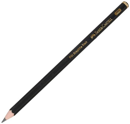 Faber-Castell Art & Graphic Pitt Graphite Matt Pencil, Matt Graphite, 2B, For Art, Craft, Drawing, Sketching, Home, School, University, Colouring - style: 2b