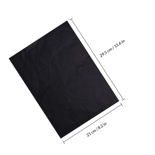 Angoily 100pcs Carbon Tracing Paper Painting Paper Drawing Trace for Drawing Product Graphite Transfer Transfer for Drawing Tranfer Black - color: Black