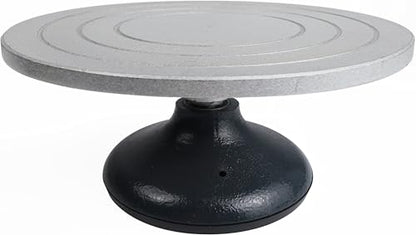 Falling in Art 12 Inch Pottery Wheel for Adults, Heavy Duty Metal Pottery Decorating Banding Wheel - size: 12''