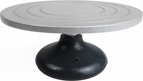 Falling in Art 12 Inch Pottery Wheel for Adults, Heavy Duty Metal Pottery Decorating Banding Wheel - size: 12''