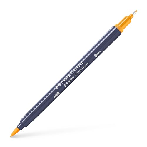 Faber-Castell Creative Studio Goldfaber Sketch Marker, Dark Chrome Yellow, Single Marker, For Art, Craft, Drawing, Sketching, Home, School, University, Colouring - style: Modern