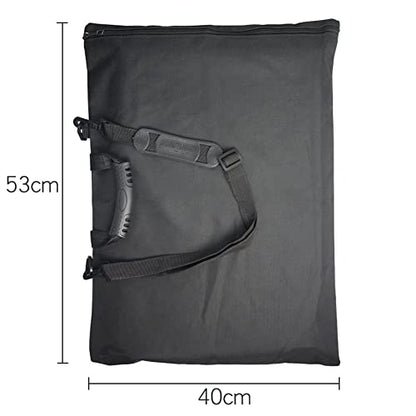 8K Waterproof Artist Portfolio Case for Men Women Art Portfolio Carry Case Bag Drawing Painting Sketching Boards Bag Adjustable Artist Shoulder Bag with Zipper&Handles Art Supplies Storage Bag (Black)