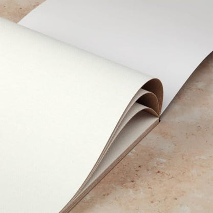 Vista Jute Oil Primed Canvas Pad 9"x12" - 10 Sheets, Blank Canvas for Eco Friendly Artists, Double-Primed Jute Surface, Ideal for Oils, Extra-Coarse Texture, Tape-Bound