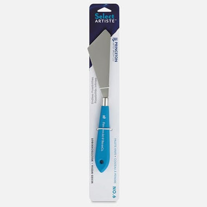 Princeton Select Artiste Palette Knife, Medium Multi Angle Scraper, Satin Turqouise Handle, No. 6, Metal, 1 Count - style: Medium Multi Angle Scraper No. 6