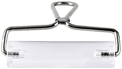 Acrylic Roller, Ideal for Anti Skid Tape Construction Tools, Clay Rolling Pin and Stamping Tools (4-Inch, Clear) - size: 4-Inch