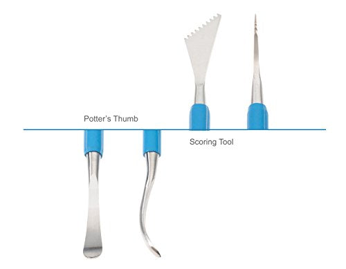 Xiem Tools Scoring and Joint Smoothing Tool (Double-Ended) for Pottery and Ceramics
