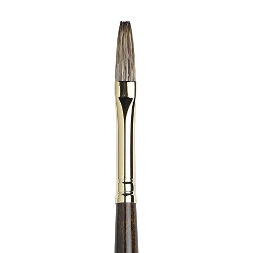 Winsor & Newton Monarch Flat Long Handle Brush, X-Long, Size 6 - size: #6, style: Extra Long Flat