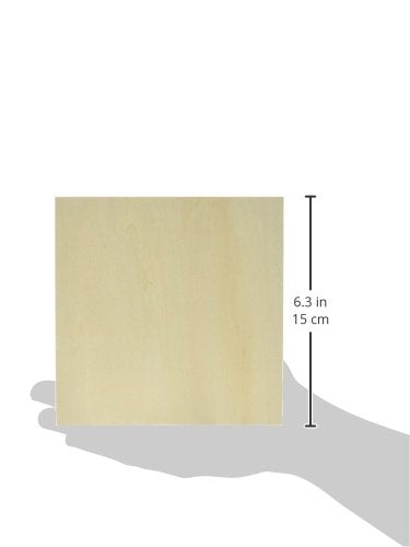Ampersand Artist Panel Unprimed Basswood, 1.5 Inch Depth, 6X6 Inch (UPWP150606) - size: 6X6, style: 1-1/2" Cradled